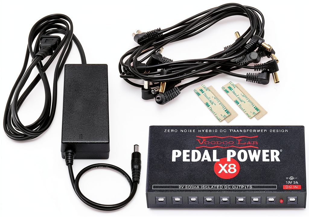 Pedal Power 9V DC Power Supply Black PPX8 front view