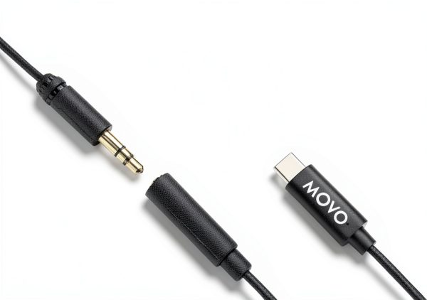 DJI Osmo Pocket Microphone Adapter Movo Type-C 3.5mm-6