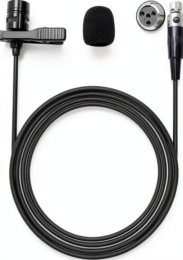 Lavalier Microphone NewTH Mini XLR Brass Clip-0