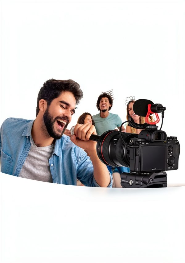 Moukey Shotgun Microphone for DSLR Cameras-1