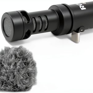 Rode USB-C Video Microphone Blue Green Gray Bundle with WS9 Windshield-0