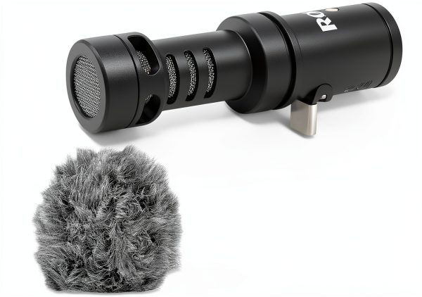 Rode USB-C Video Microphone Blue Green Gray Bundle with WS9 Windshield-0