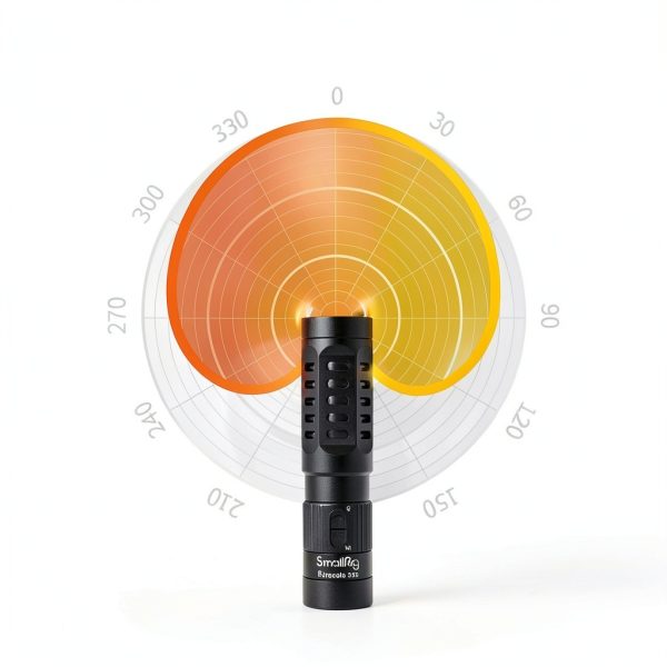 Lavalier Microphone SMALLRIG Stereo Mini Mic with Shock Mount-4