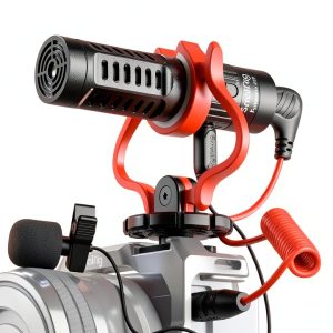 Lavalier Microphone SMALLRIG Stereo Mini Mic with Shock Mount-0