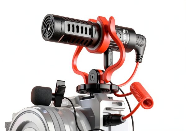 Lavalier Microphone SMALLRIG Stereo Mini Mic with Shock Mount-0