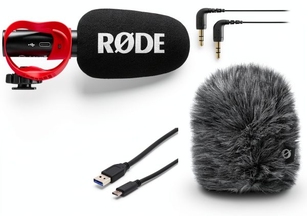 Rode VideoMic Go + Deadcat Go Shotgun Mic for Cameras Black-0